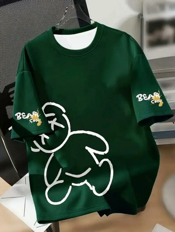 Bear graphic Digital T-shirt - Image 5